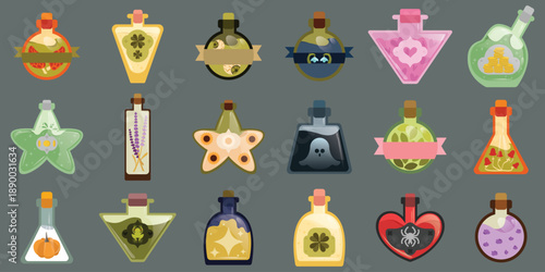 Cute cartoon magical game bottles pack