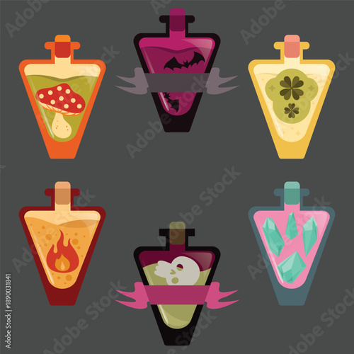 Cute cartoon magical game bottles pack