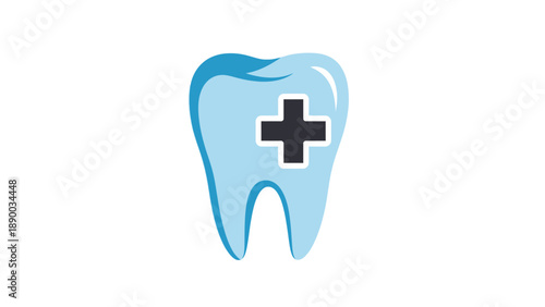 Blue Tooth with Black Plus Sign.