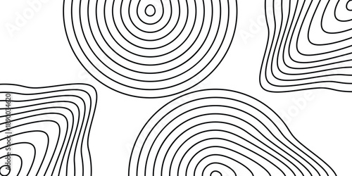 Abstract topographic map lines forming organic shapes a minimalist vector background for design and technology concepts EPS Vector