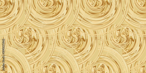 Seamless abstract swirling pattern in warm golden tones a textured background for design and decoration EPS Vector
