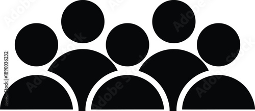 Simple illustration of a group of people standing together