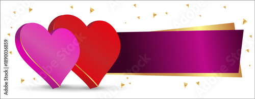 heart. a love. a postcard or banner for Valentine's Day. the couple is preparing for the wedding