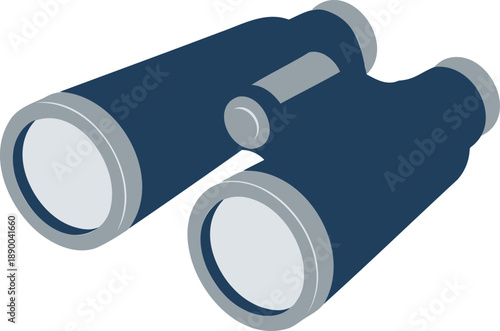 Binoculars for observing and exploring the outdoors with two connected tubes