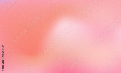 Quadro su tela Soft and gentle abstract blurred gradient background in warm coral, pink, and peach tones