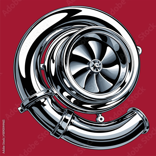 turbo racing kit vector illustration image