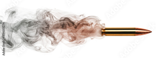 A bullet trace isolated on the transparent background.
