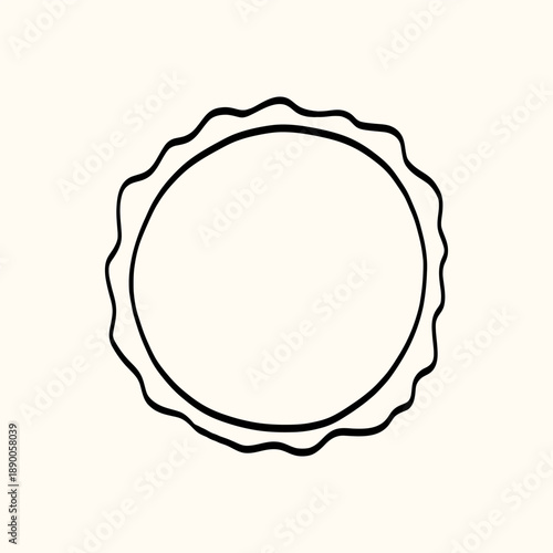 Hand-drawn round frame with ribbon bows and soft vintage lace details. Designed for wedding invitations, romantic cards, and elegant festive menus