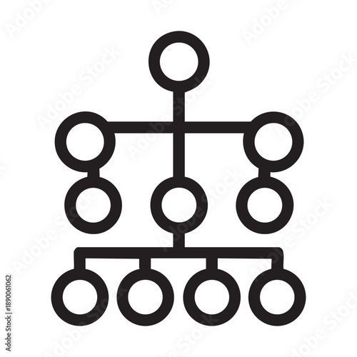 Minimalist family tree diagram