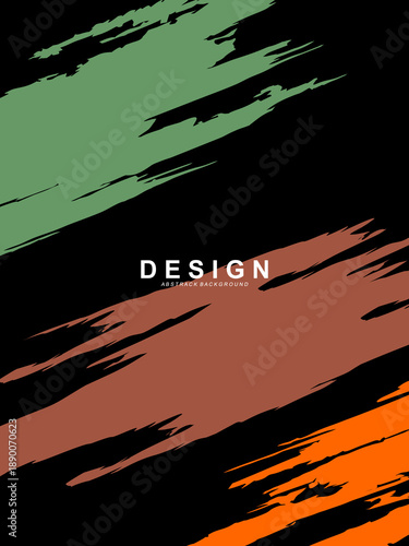 Vector illustration. Hand drawn style overlay. Abstract dirty black color layers on black background. Messy ink brushstrokes. Design for posters, covers, layouts, photo frames, social media stories, e