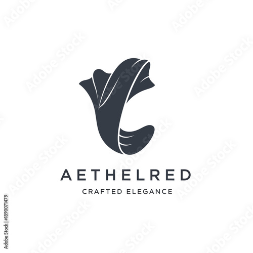 Aethelred Logo Design with Stylish Letter C.