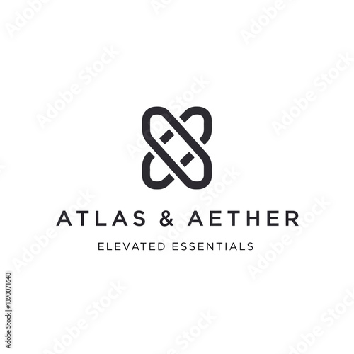 Atlas Aether Logo Design Element.