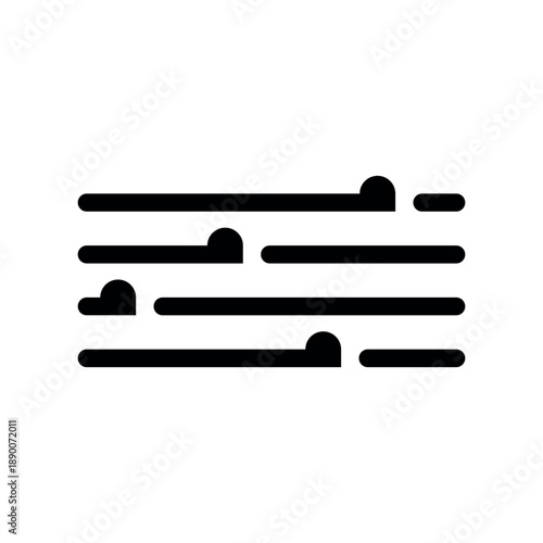 Minimalist Black Settings Sliders for Interface Design