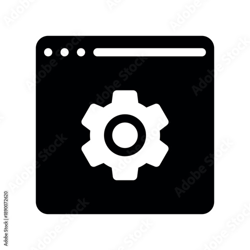 Web Browser Settings Interface Window Icon