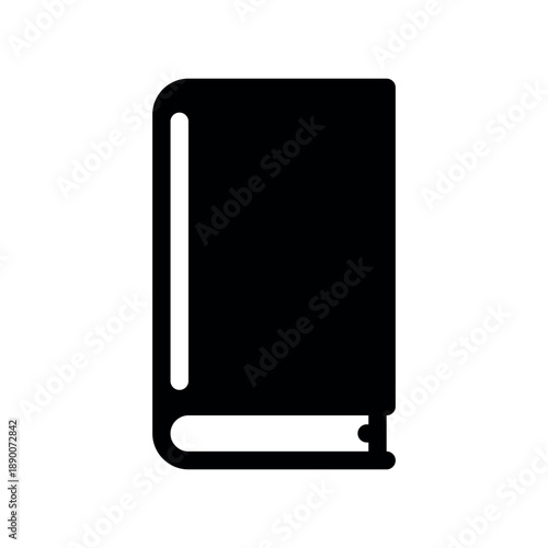 Vertical Closed Hardcover Book Icon
