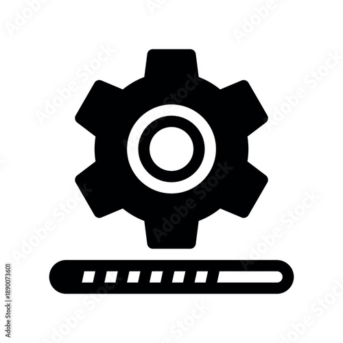 System Update Progress Bar with Gear