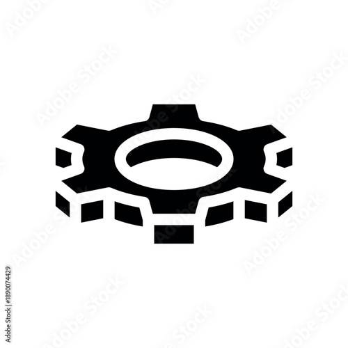 Dimensional Engineering Part Vector Symbol