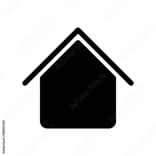 Simple Home House Silhouette Icon