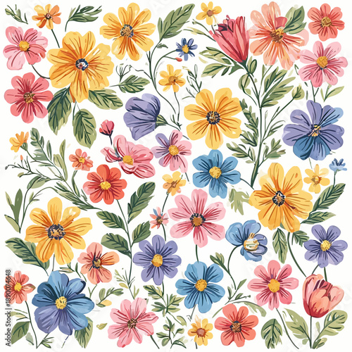 Plant And Flowers Design EPS Format