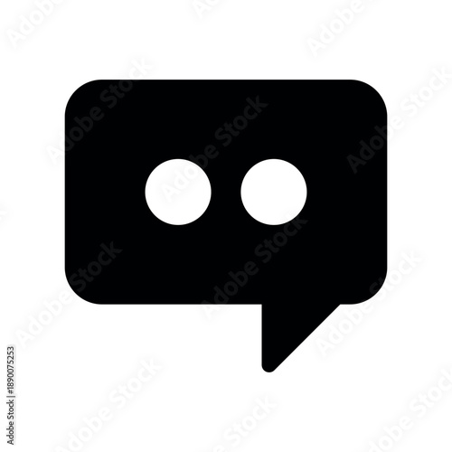 Rectangular Speech Bubble with Typing Dots Icon