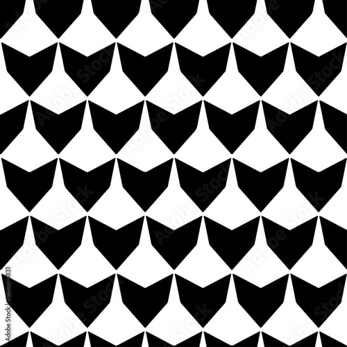 Stylish abstract vector seamless pattern with geometric repetition
