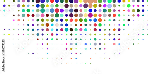 Light BLUE vector layout with circle shapes. Blurred decorative design in abstract style with bubbles. Template for your brand book.