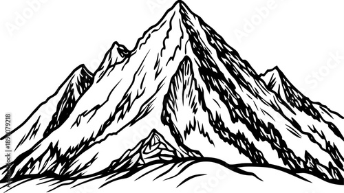 Very beautiful snow-covered Mount Chopok peak in Slovakia, showcasing dramatic winter scenery, sharp ridges, and endless alpine views under clear cold skies.