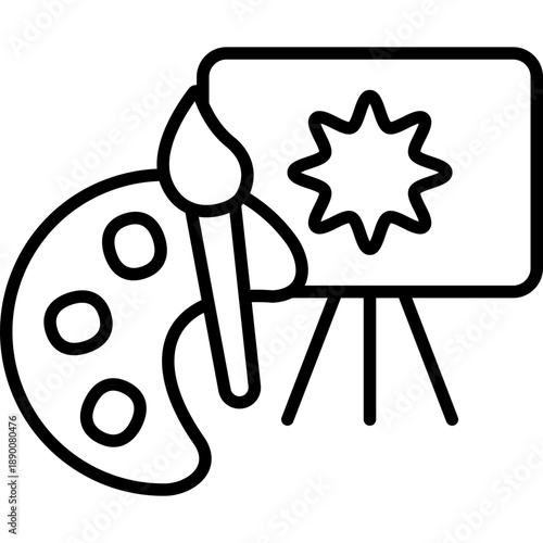 Little Artists Creative Kids Fill Icon: Painting and Drawing