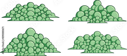 Colorful cloud vector illustration with cute, playful, and eye-pleasing bright colors. Soft and cheerful design suitable for backgrounds, kids illustrations, decorative designs, posters, social media 