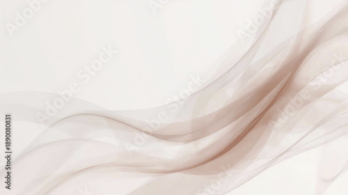 Wallpaper Mural Soft, flowing abstract background with gentle waves in neutral tones, creating serene and calming atmosphere Torontodigital.ca