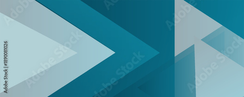 Abstract geometric blue cyan color background, vector illustration