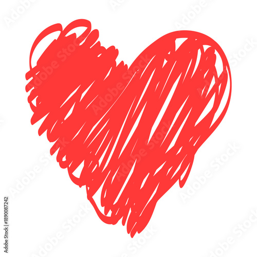 Vector doodle heart sketch. A diverse collection of hand-drawn heart icons dedicated to Valentine's Day. Concepts for love, dating, romance, and more. Element for your design.