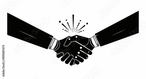 Diverse hands shake in a symbol of partnership and agreement, sparking collaboration.