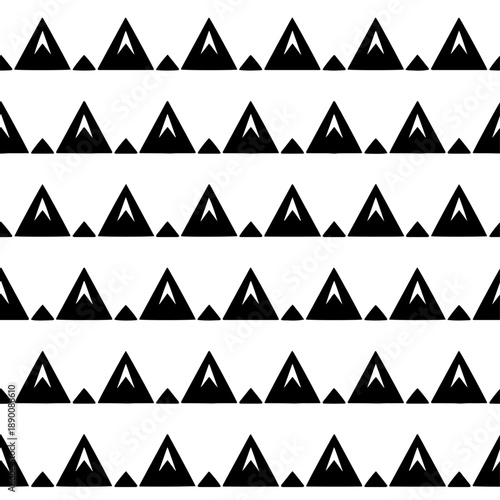 Clean abstract vector seamless geometric pattern with monochrome theme