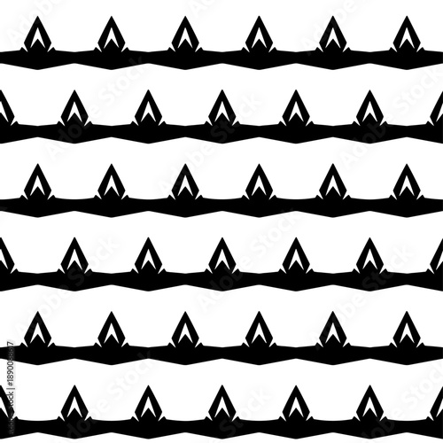 Contemporary monochrome abstract vector geometric seamless design