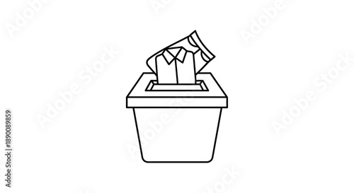 Donation Box Icon, Charity Collection & Fundraising Symbol