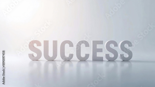 Wallpaper Mural Success concept displayed with bold letters on reflective surface, symbolizing achievement and motivation Torontodigital.ca