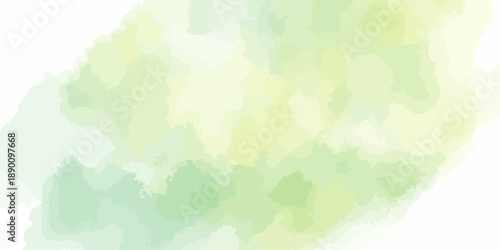 Light Green Watercolor Wash Abstract Background with Soft Pastel Texture