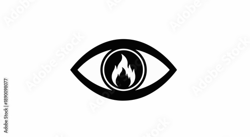 Symbol of watchful awareness with an inner fiery gaze, representing passion and intense focus.