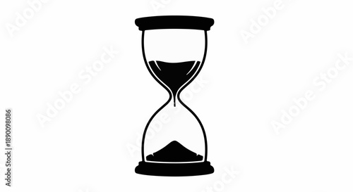 Hourglass symbolizing the passage of time and the urgency of deadlines.