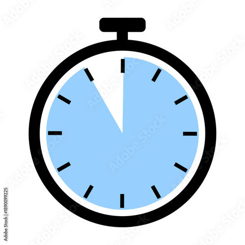 Stopwatch with time running out