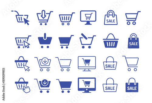 Discount icon set. Price tags and promotion symbol. Vector illustration.