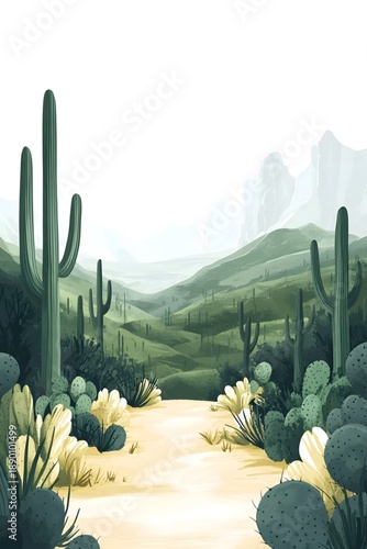 Cactus under the Sun and Curious Tourists