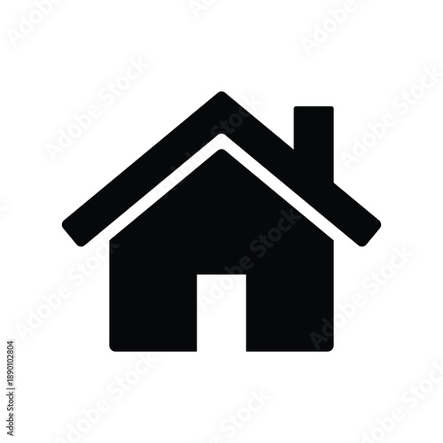 House Home Icon Symbol — Real Estate Property and Residence Sign Vector Illustration