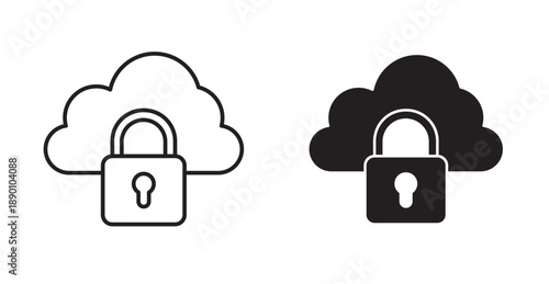 Cloud security icon