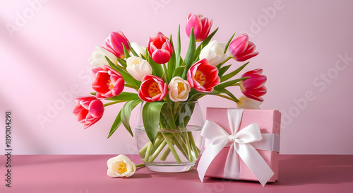 Wallpaper Mural Mother's day tulips and gift Torontodigital.ca