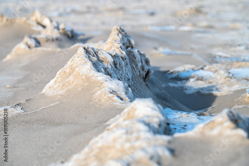 Wallpaper Mural Frozen Sand Dunes Baltic Sea Beach Winter Frost Formation Torontodigital.ca