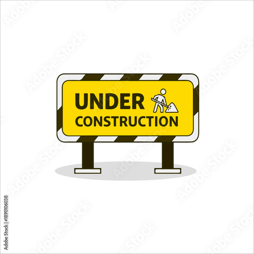 Under Construction Barrier Sign
