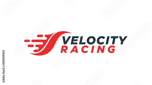 Velocity Racing Logo Design Element.