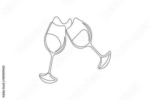 Milk pitcher icon continuous line art for cafe or kitchen branding
